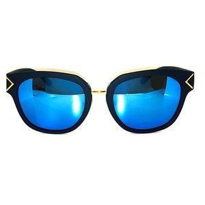 Tory Burch Mirror Polarized Sunglasses black/gold